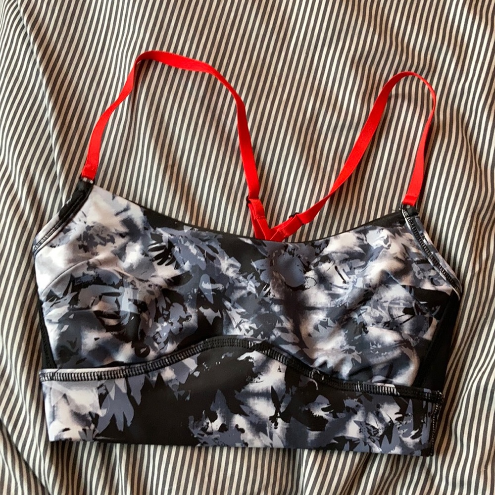 Alala sports bra gray print size s